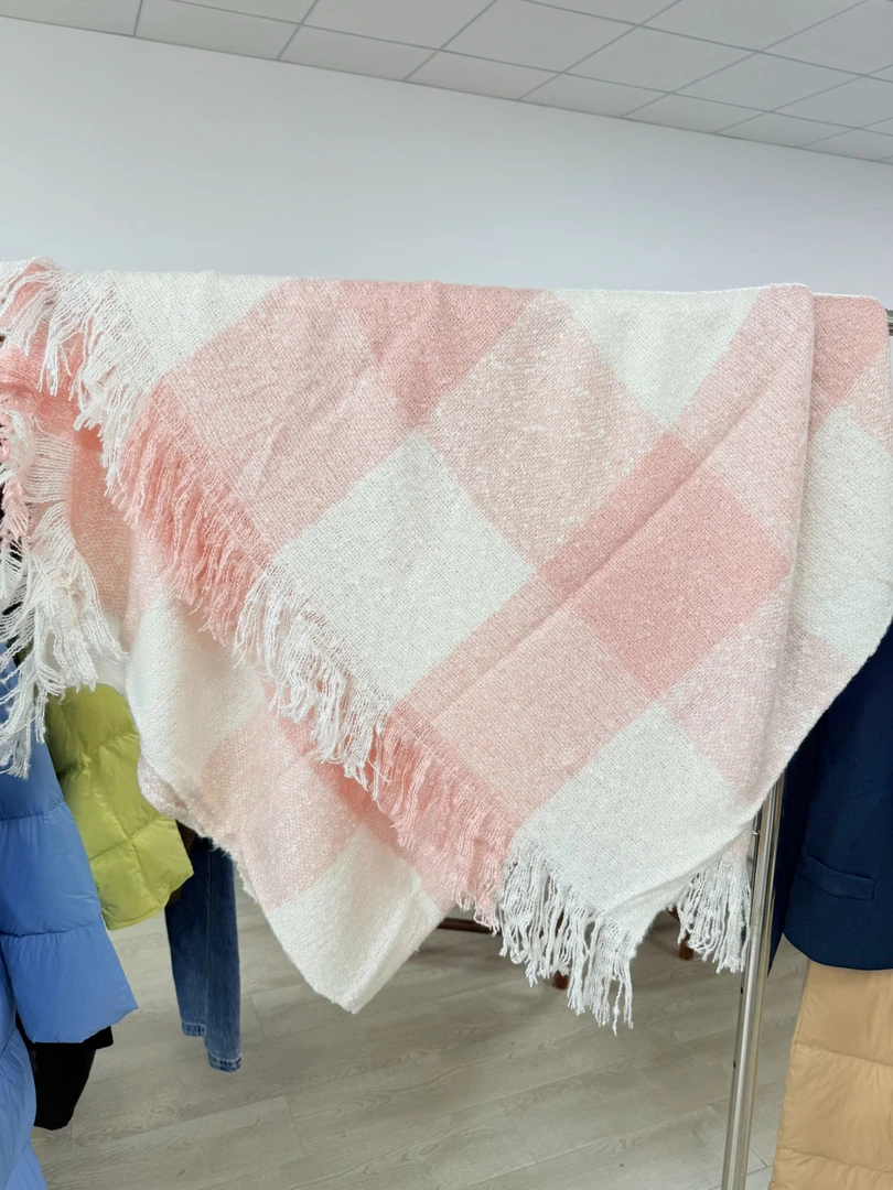 B0324毯子格子毯时尚百搭柔软暖和