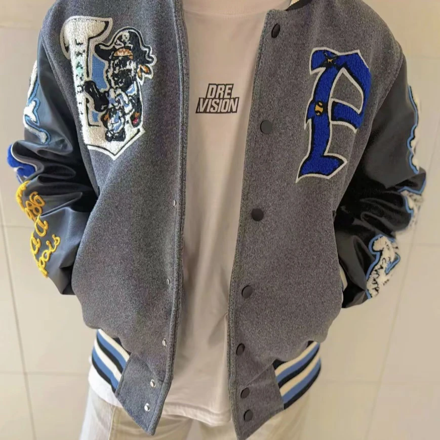 【建国出品】自主海盗船东洋vibe夹棉棉服棒球服Cleanfit风外套夹克