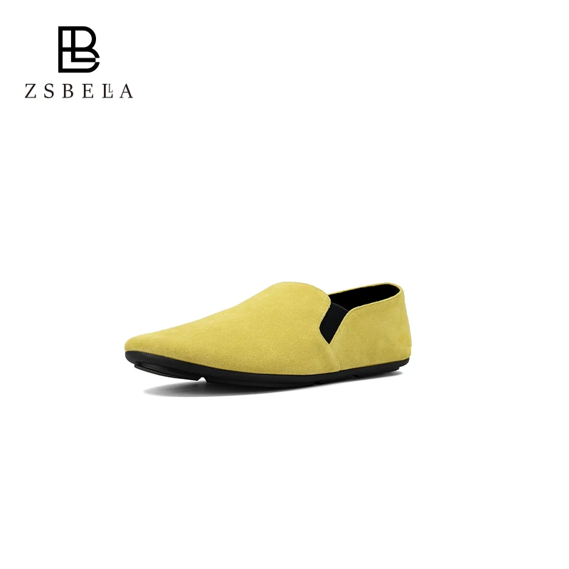 ZSBELLA女式胎牛绒皮单鞋ZS0749