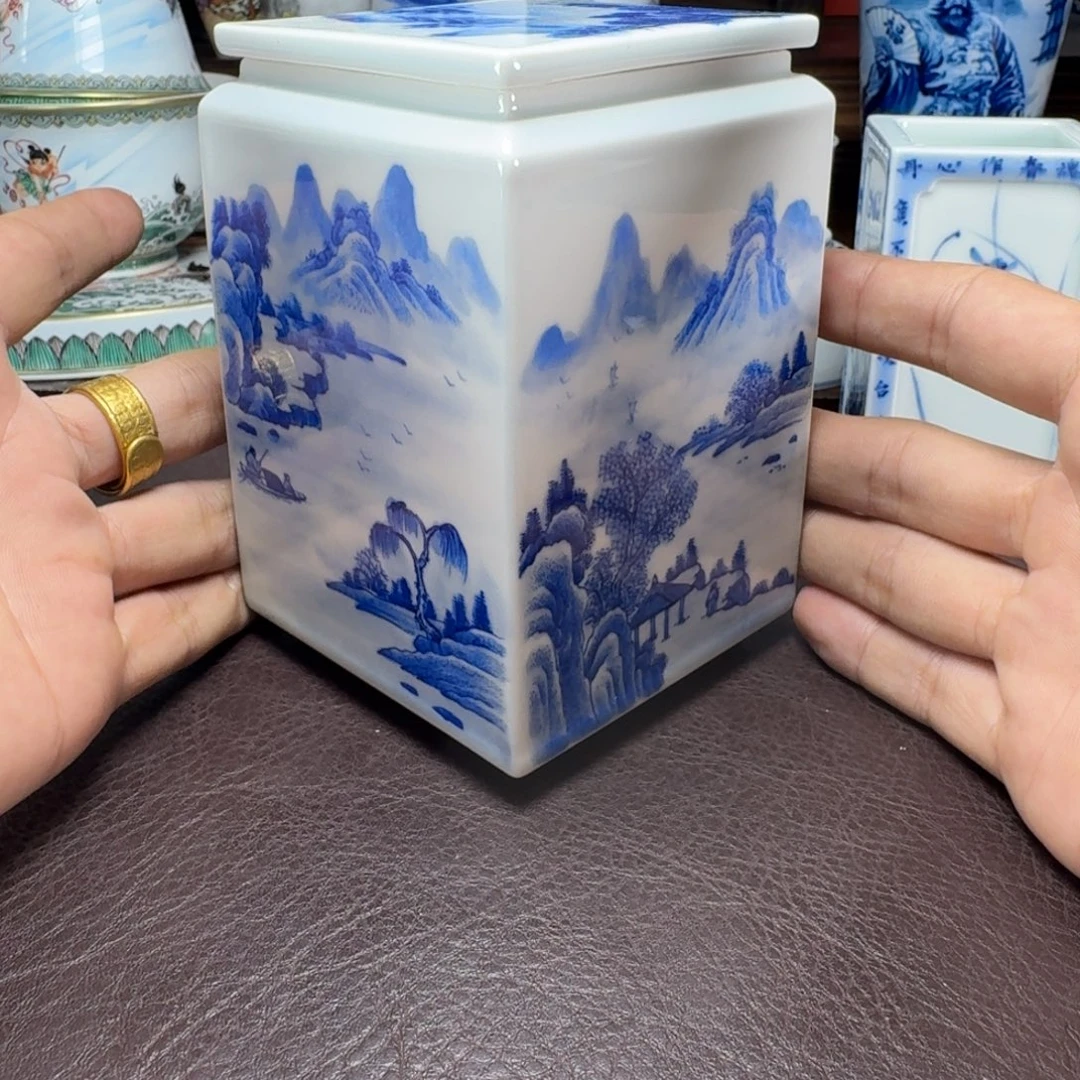 E***丁瓷片当代景德镇陶瓷手绘茶具