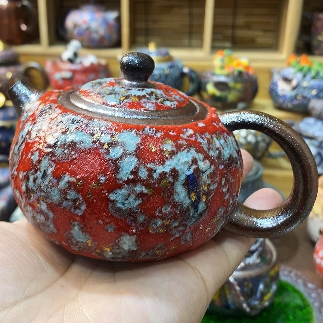 粗陶志野柴烧茶器