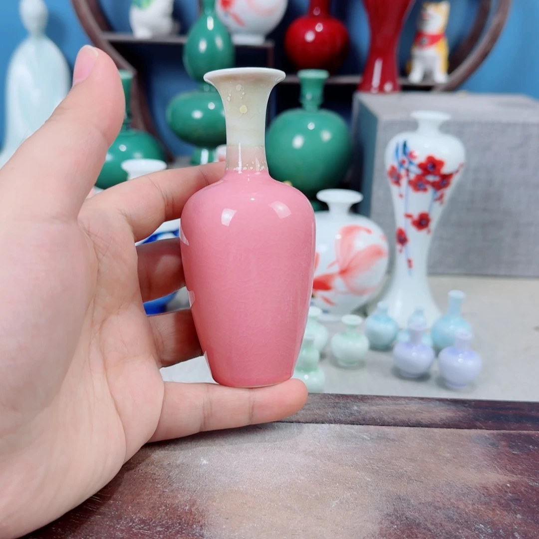 陶瓷手工小花器摆件