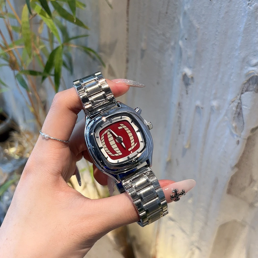 复古数字滚动态读秒数显情侣男女款小众高级感千禧年防水复古手表