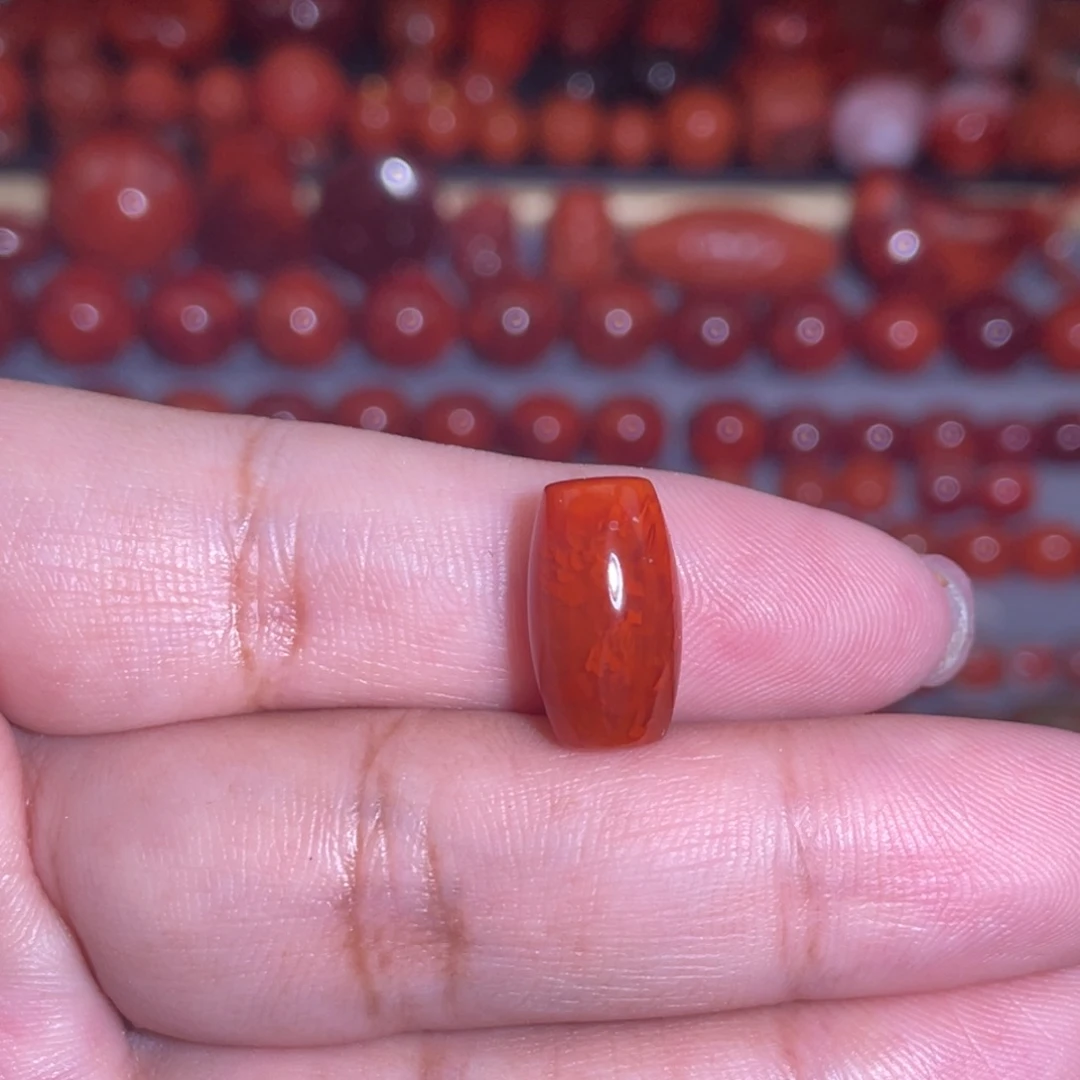 南红玛瑙未镶嵌筒珠