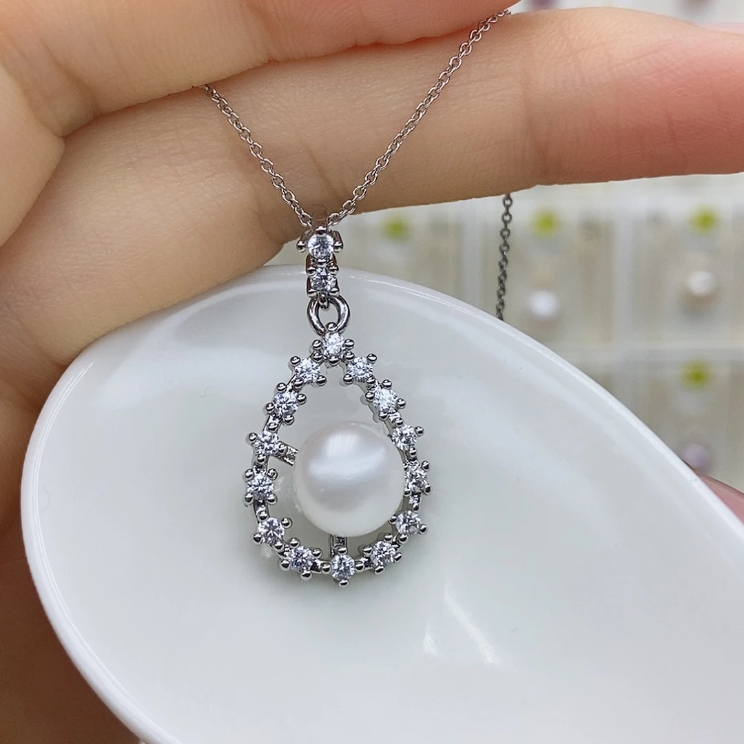 合金淡水珍珠颈饰