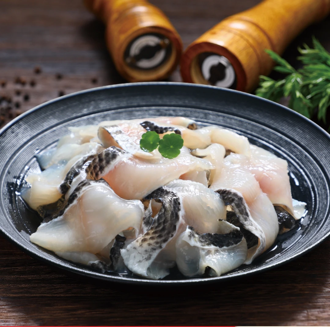 万香源免浆黑鱼片 活水黑鱼刺少肉多