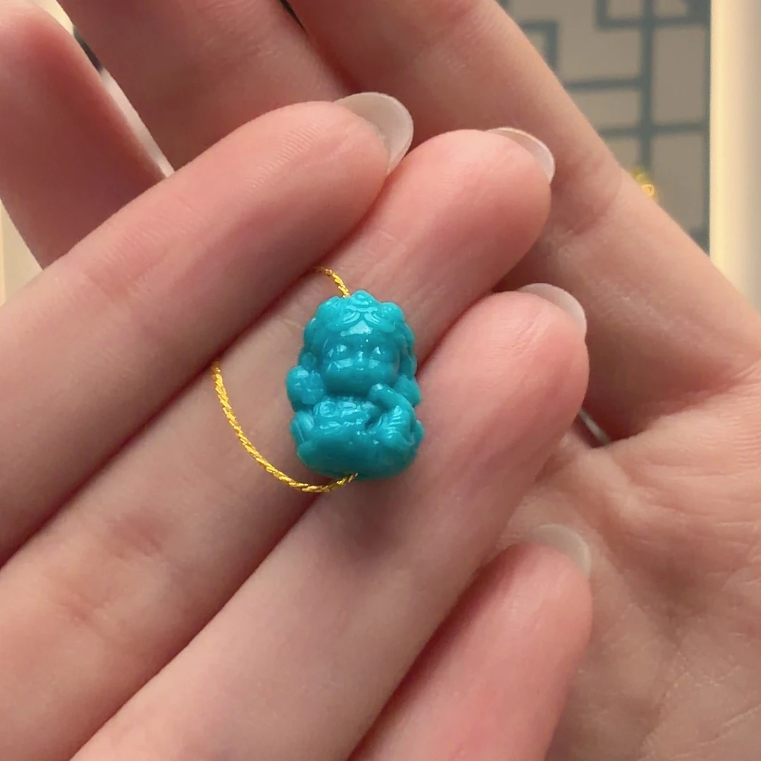 绿松石未镶嵌颈饰