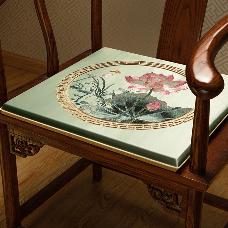 红木椅子坐垫新中式实木沙发座垫圈椅太师椅茶桌椅垫凳子垫子定制