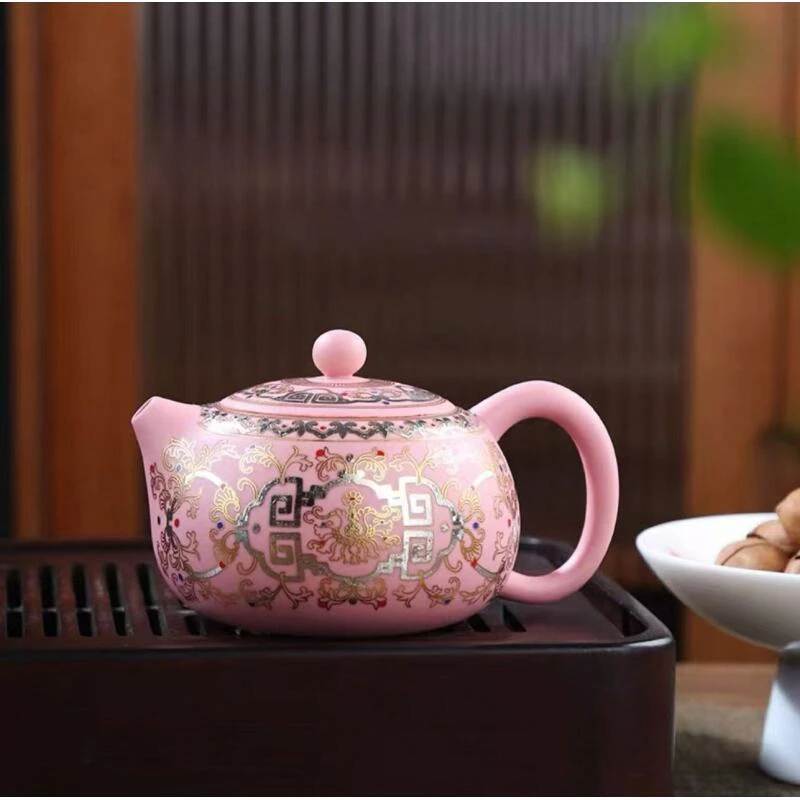 K20-粉色珐琅彩西施壶