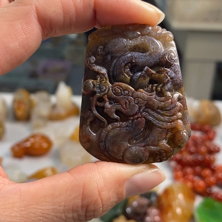 玛瑙/玉髓吊坠(不含链)未镶嵌