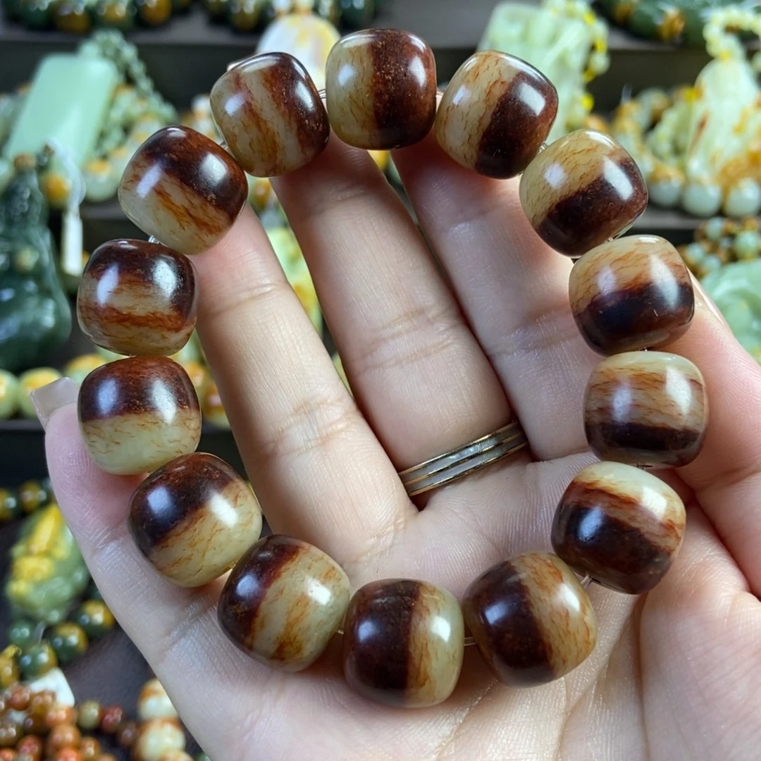 哥***性透闪石质玉未镶嵌手串