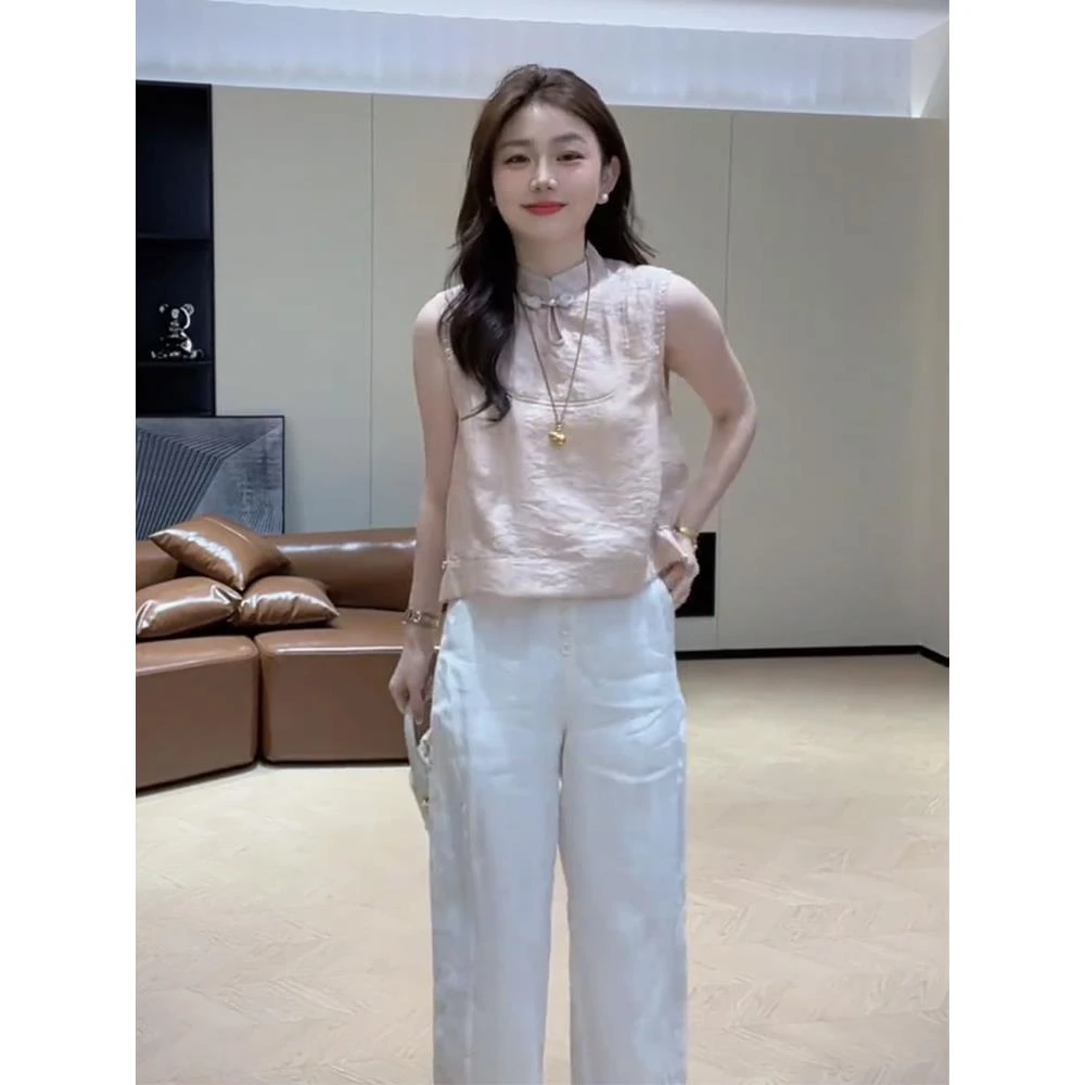 新中式女装国风上衣年轻款复古改良唐装轻奢高级感小衫女2025新款