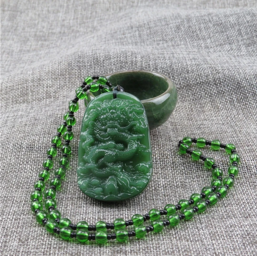 轻奢款豪镶绿盘项链