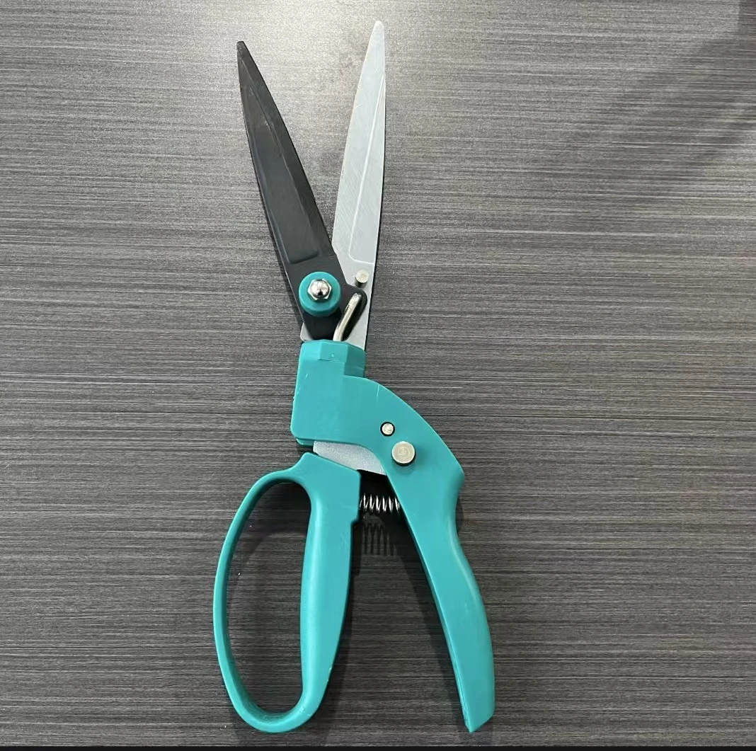 【068】家用园艺蓝色长款绿化割草盆景花艺剪刀