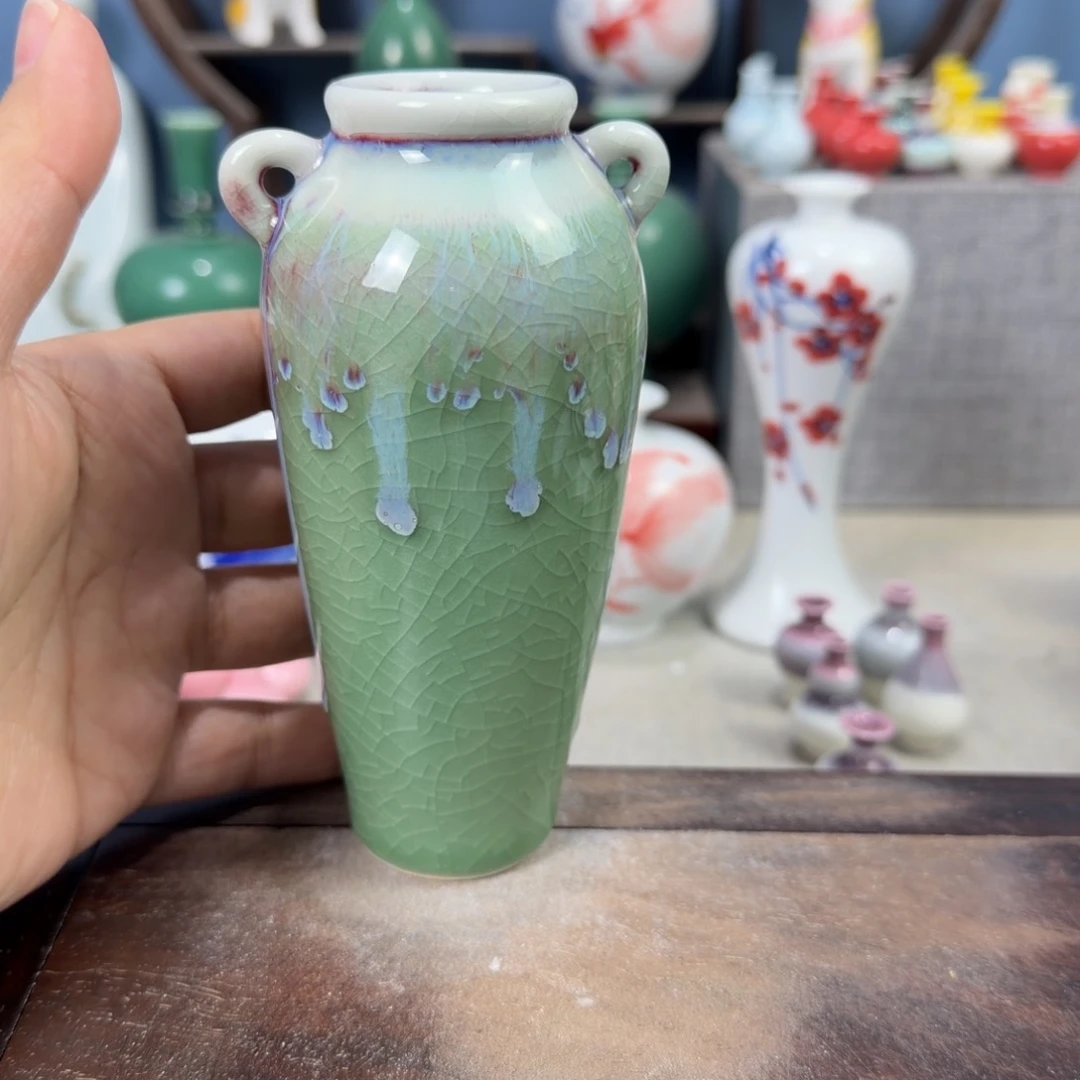 陶瓷手工小花器摆件