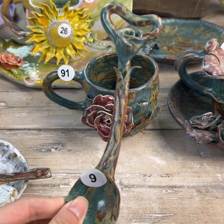 ****果盘懿树日式手捏餐具茶具