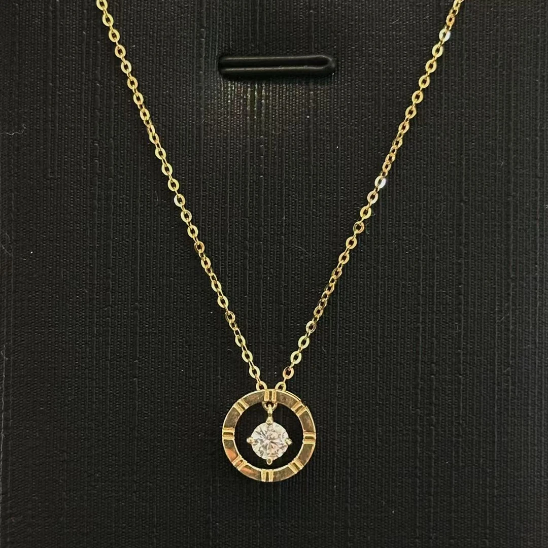 合成锆石265【艾米精品】时来运转项链简约小众百搭轻奢气质转运珠