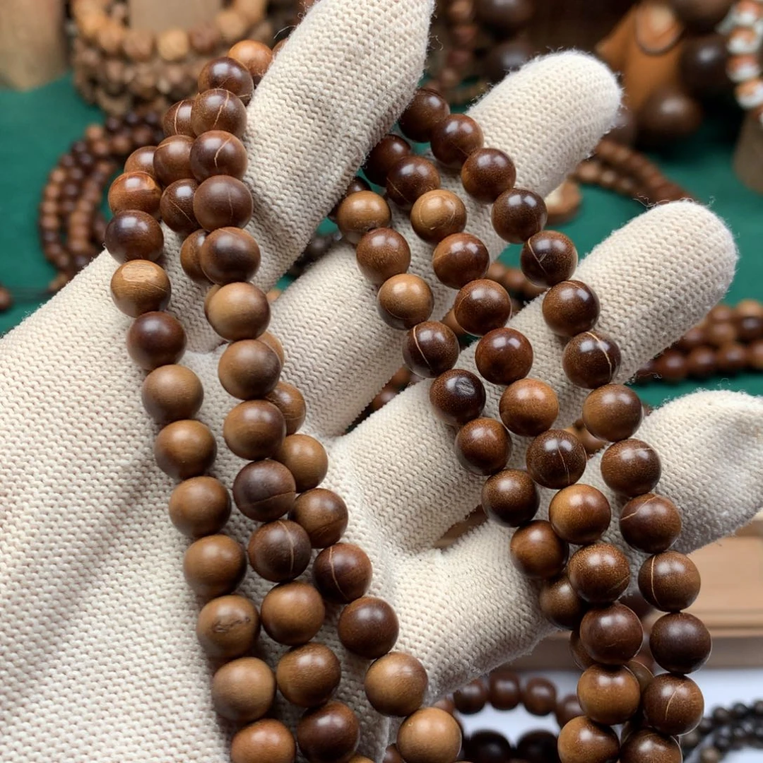 檀香木手串/手链林*克老山檀香0.8瑕疵