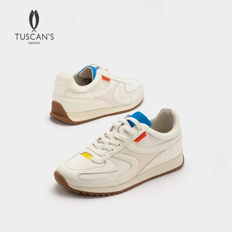 TUSCAN'S经典休闲舒适透气百搭运动休闲鞋厚底增高阿甘鞋