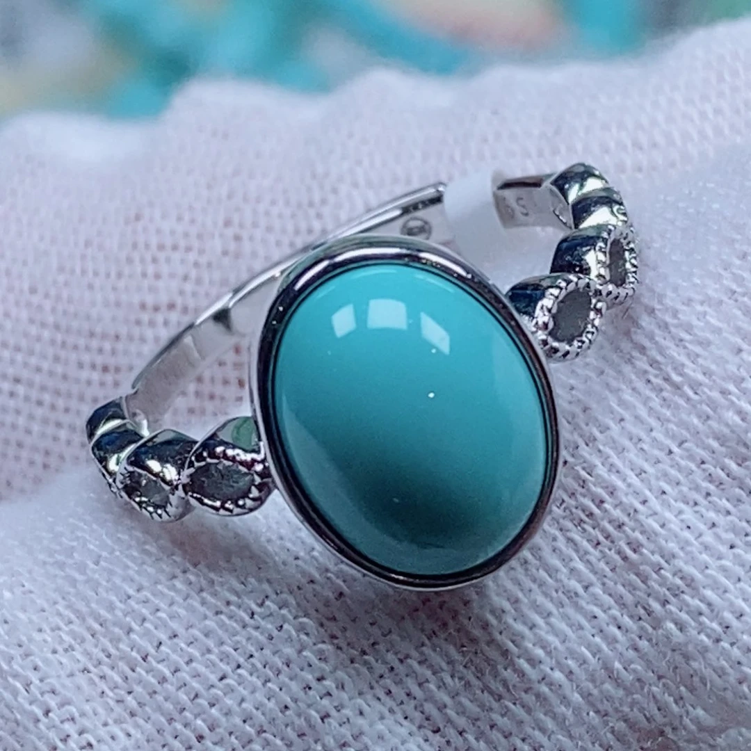 银S925镶嵌绿松石珠宝奇石