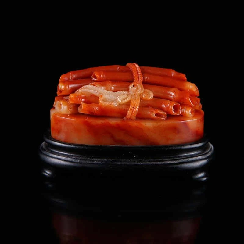 寿山石芙蓉石，2.7-5.9-2.8财源滚滚好运连连福州印章篆刻石料天