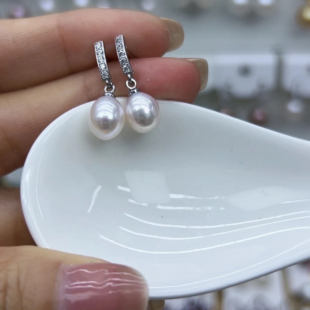 未镶嵌耳钉淡水珍珠