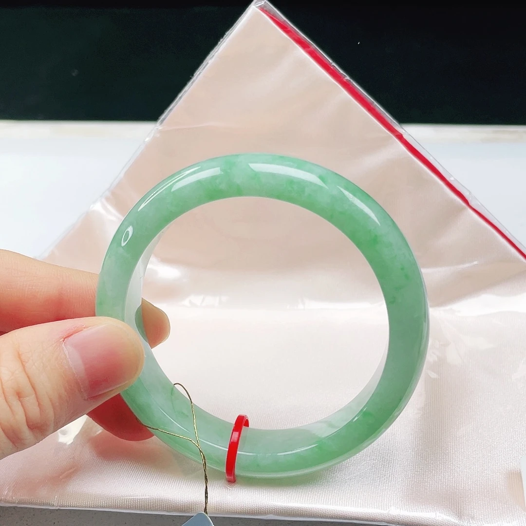 翡翠未镶嵌手镯53➕圈口