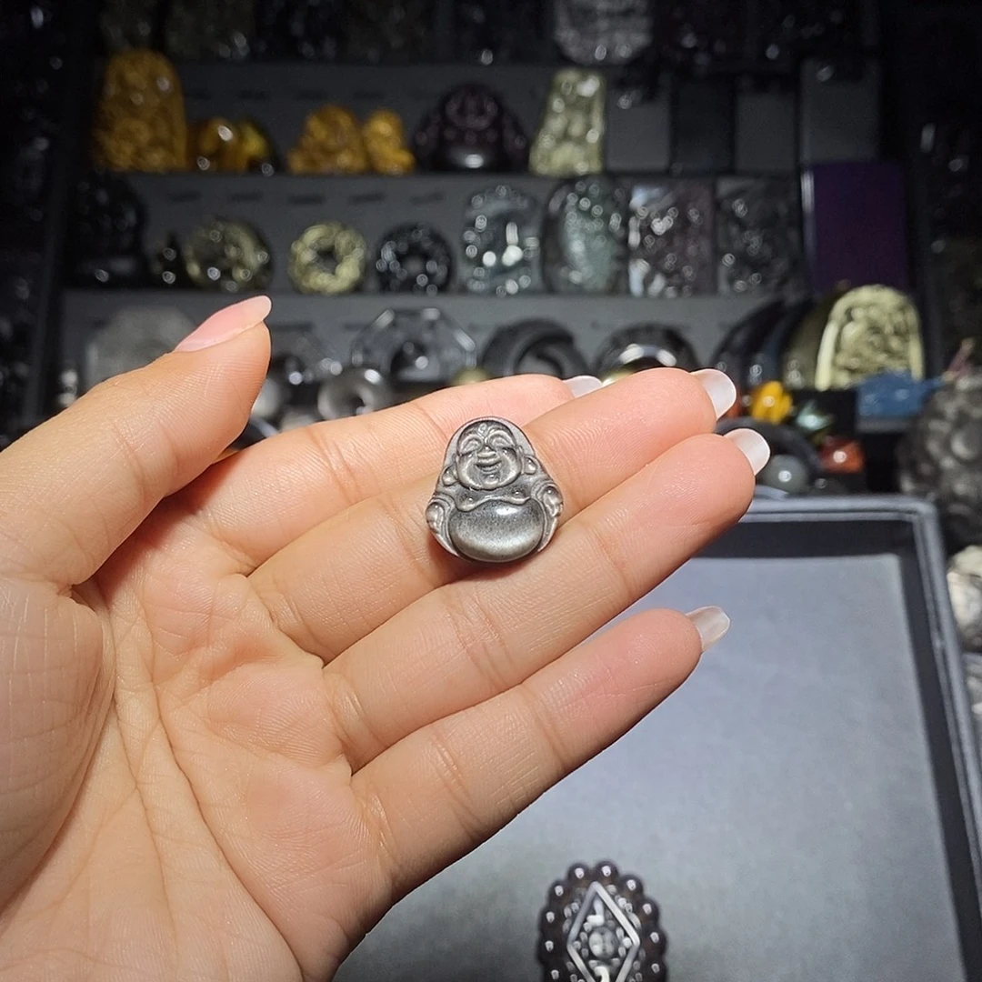 K***T黑曜岩未镶嵌手链