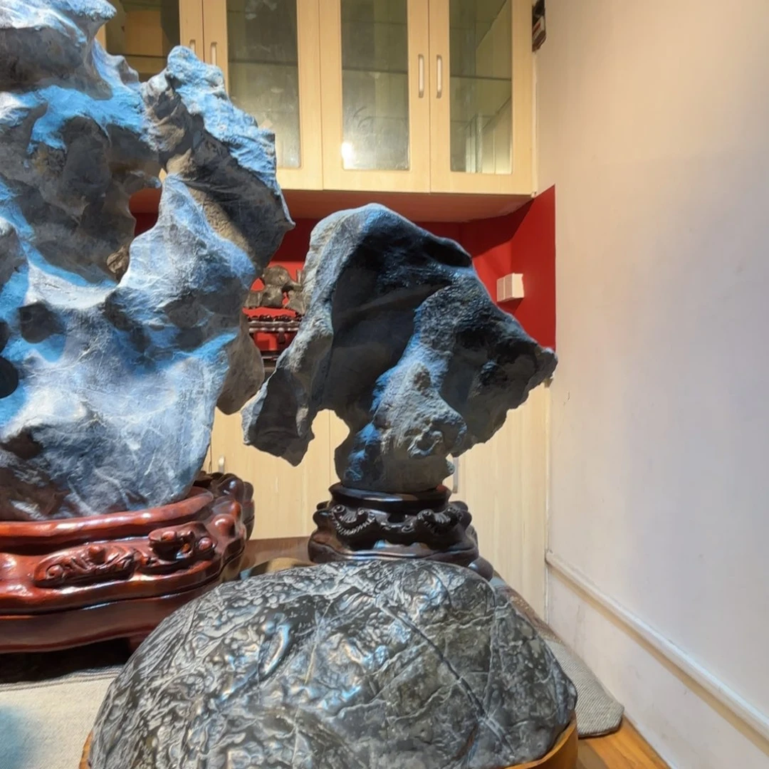 立功赏石，灵璧石，