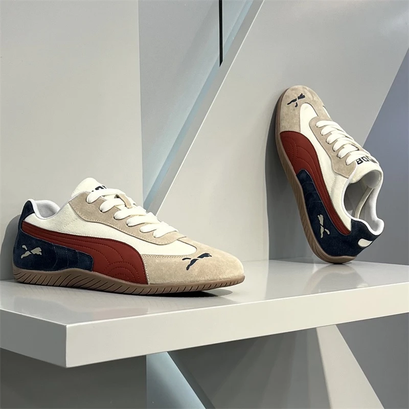 2025秋季新款透气布面轻便软底休闲男鞋时尚潮流小众德训阿甘鞋男