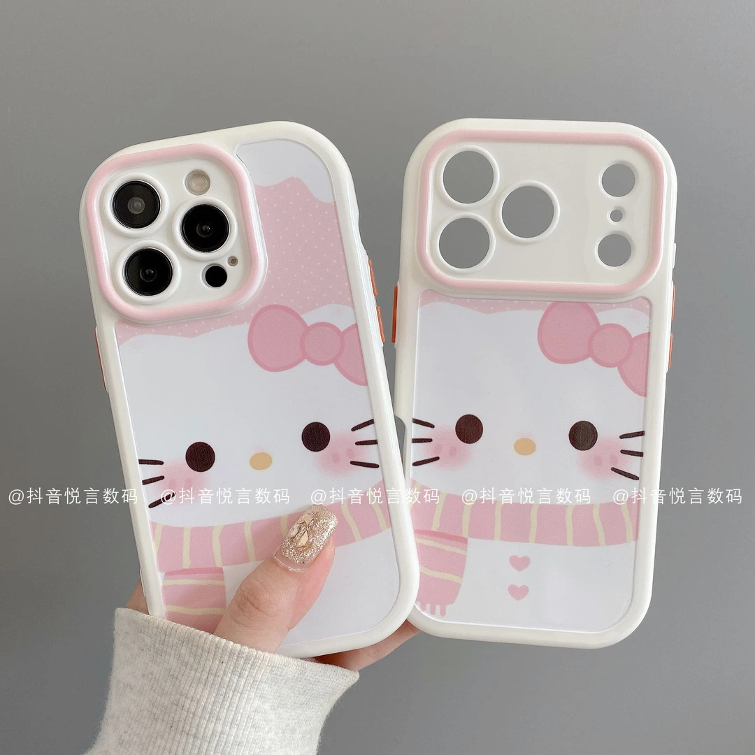 奶油壳适用iphone17promax苹果16手机壳15/14/13/12/11华为围巾KT