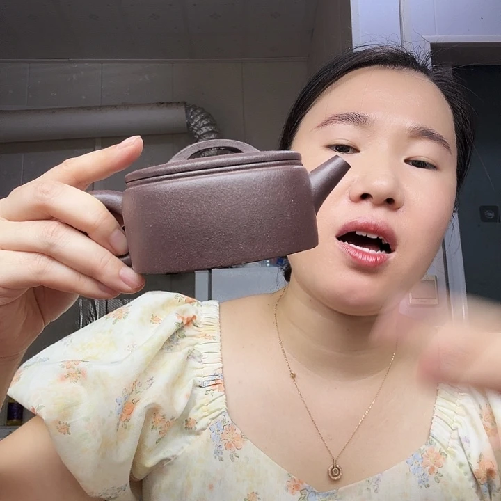 紫砂茶壶原矿半手工天青汉瓦200cc