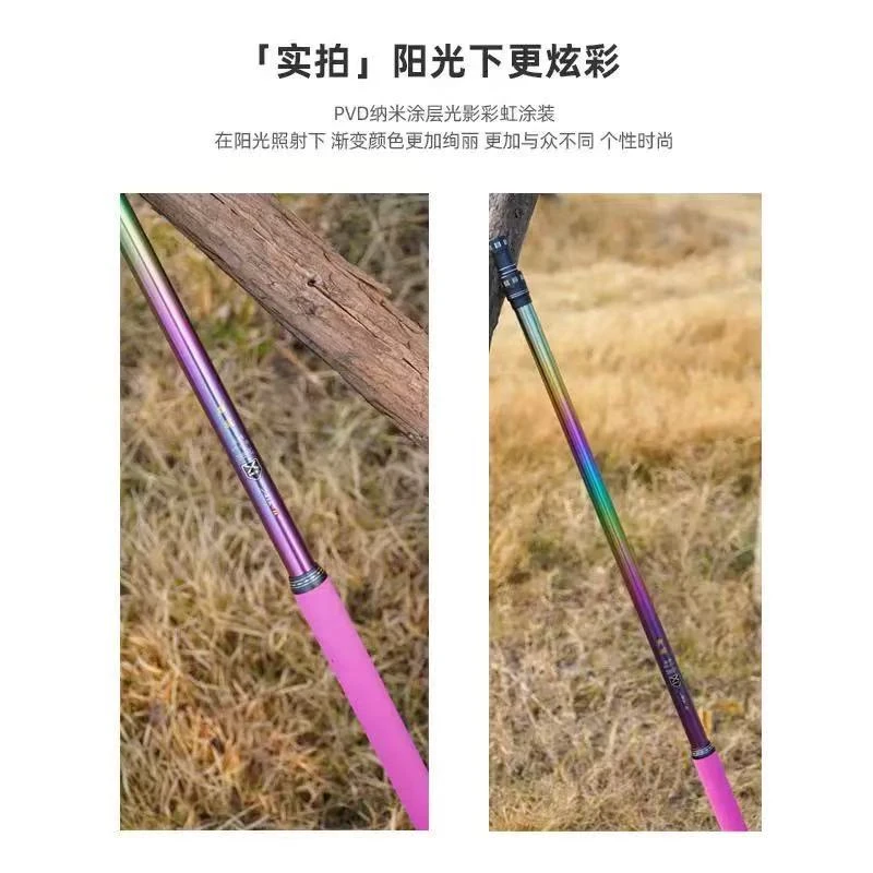 【激强】新款黑坑竞技抄网杆1.1米变2.1米   不含抄网头