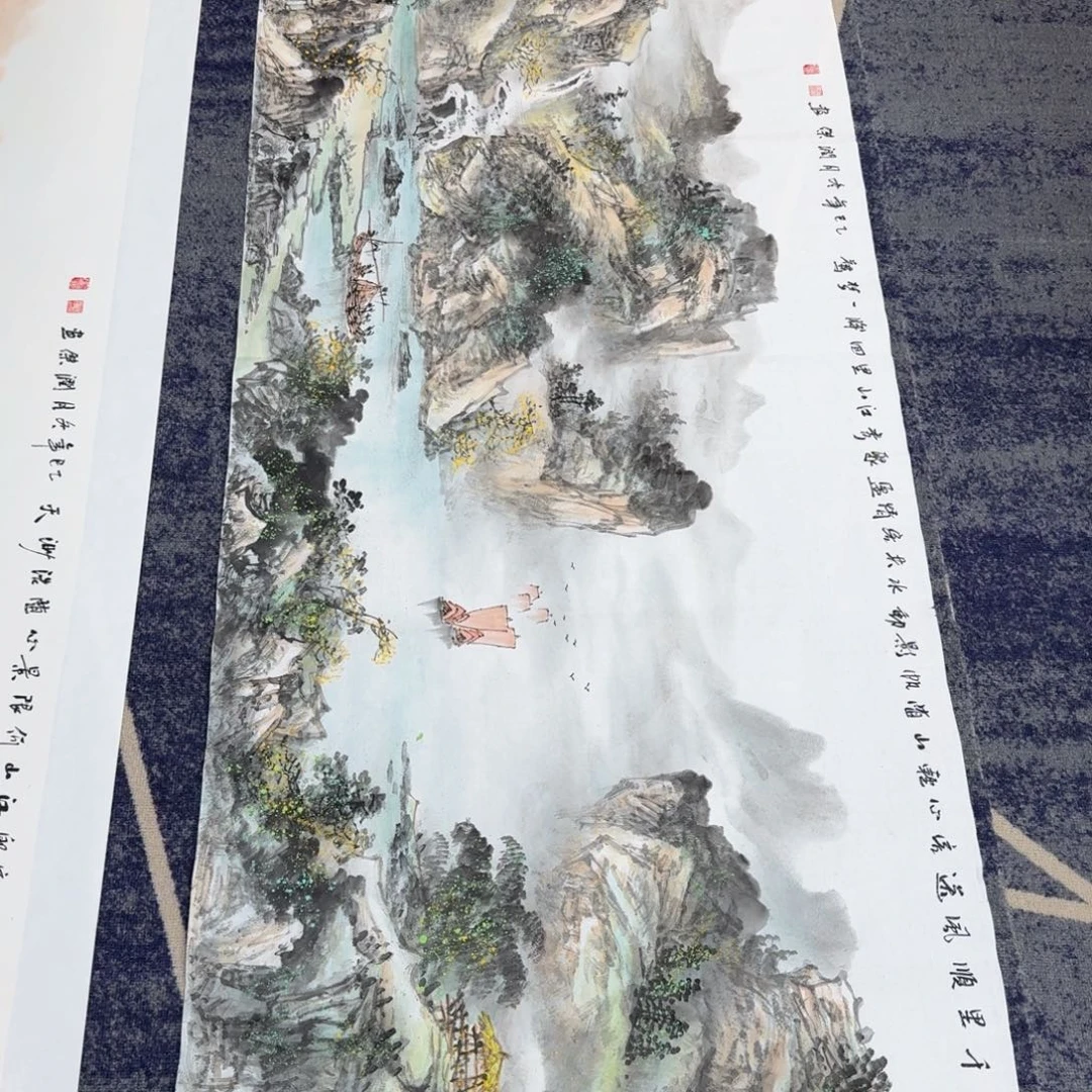 国画国画作品山水花鸟纯手绘