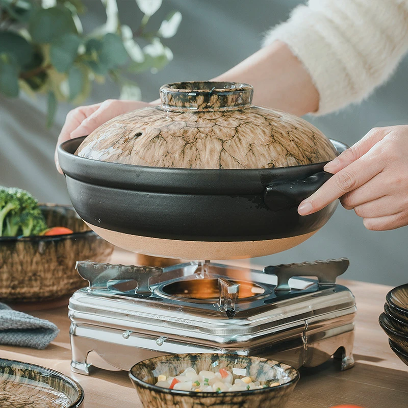 「窑变」豹纹釉砂锅|聚会可用大容量砂锅-1.5L