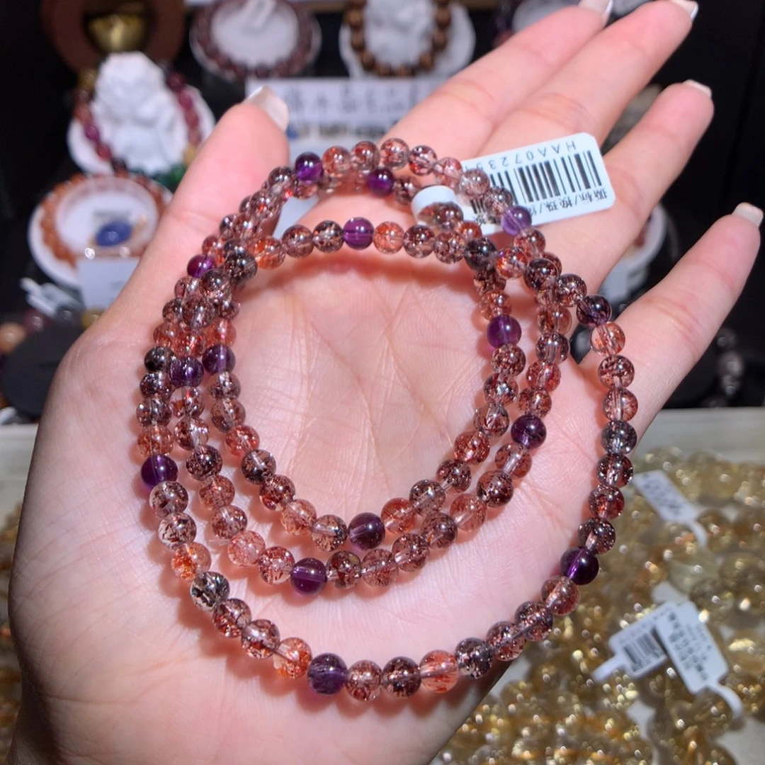 水晶手链未镶嵌某*杨满矿全莓宴超七三圈5m