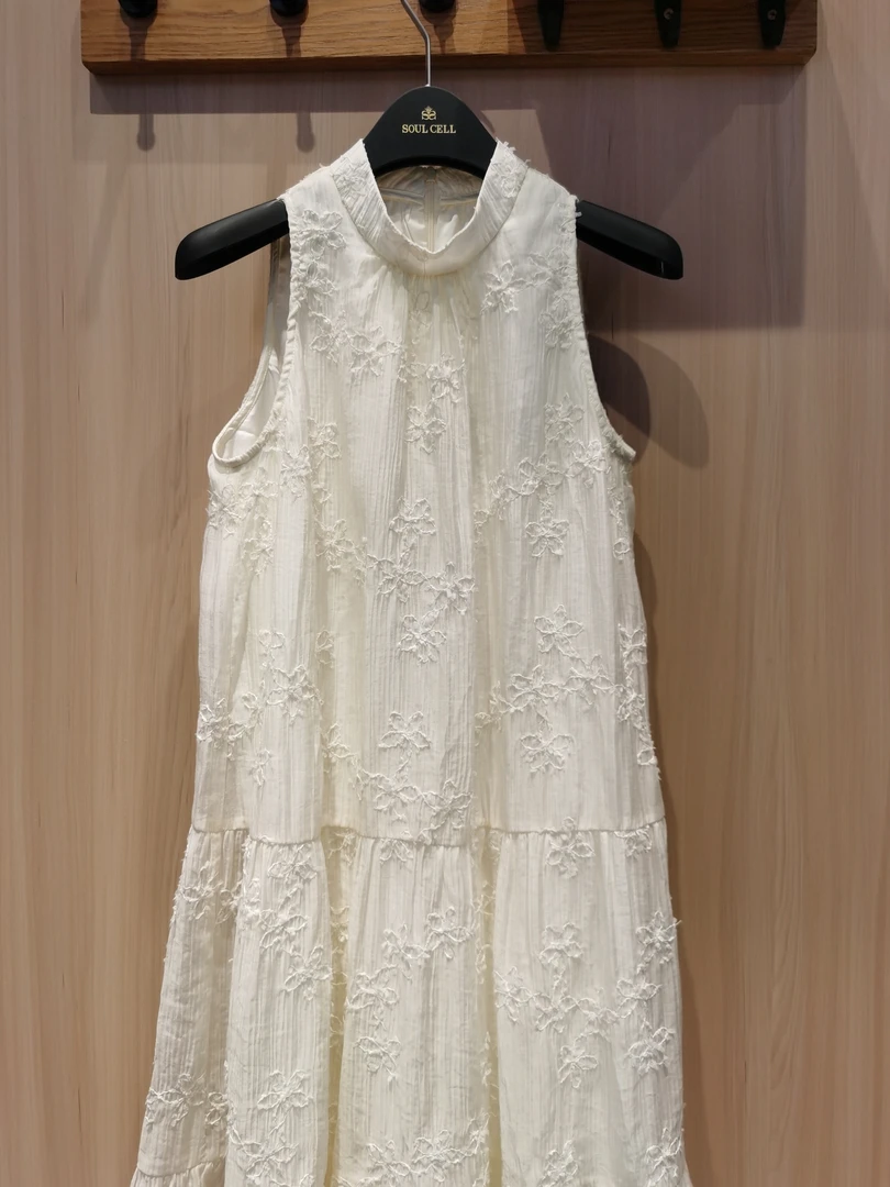 苏昔大牌女装莱赛尔面料气质连衣裙长裙无袖