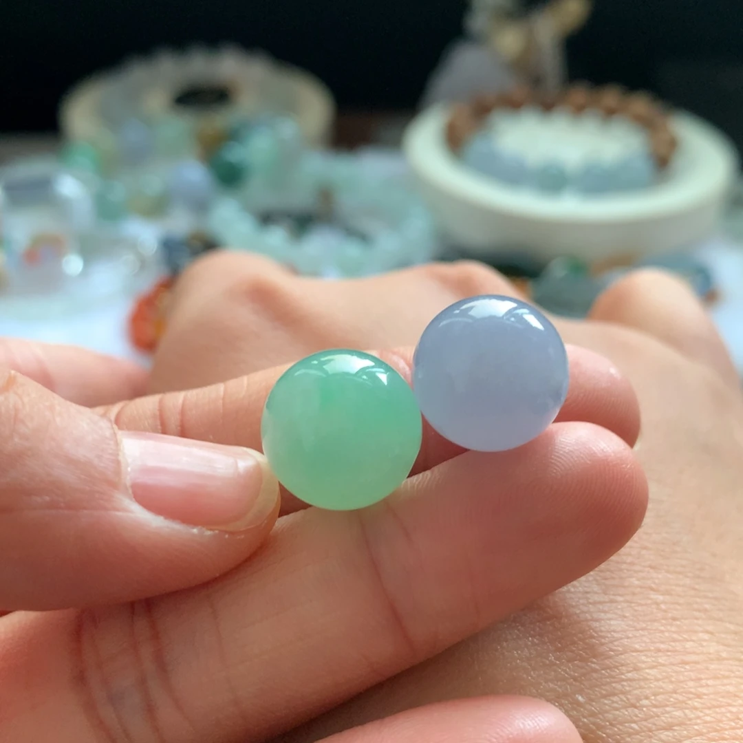 定制翡翠未镶嵌卡12.8-13mm