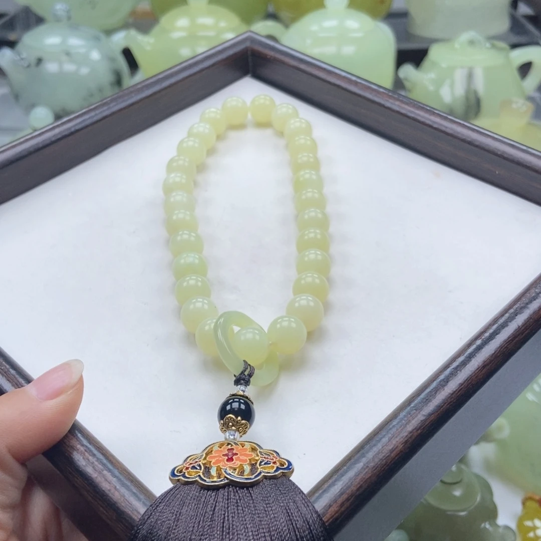 蛇纹石玉未镶嵌手链