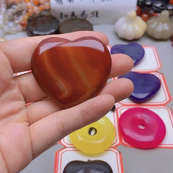 【闪购商品】未镶嵌玛瑙/玉髓珠宝半成品火*