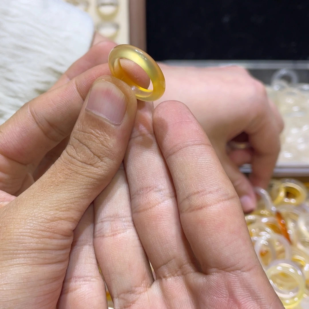 玛瑙/玉髓合金戒指70号港12