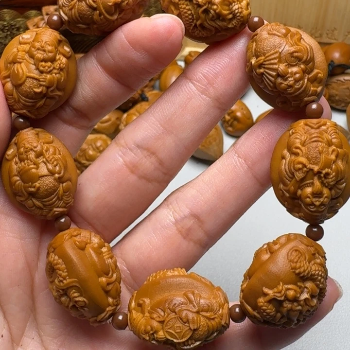 手串/手链橄榄核九龙财神