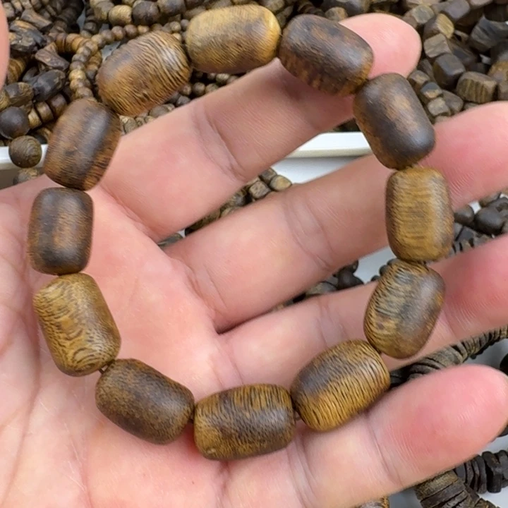 手串沉香金沙叶手串10克