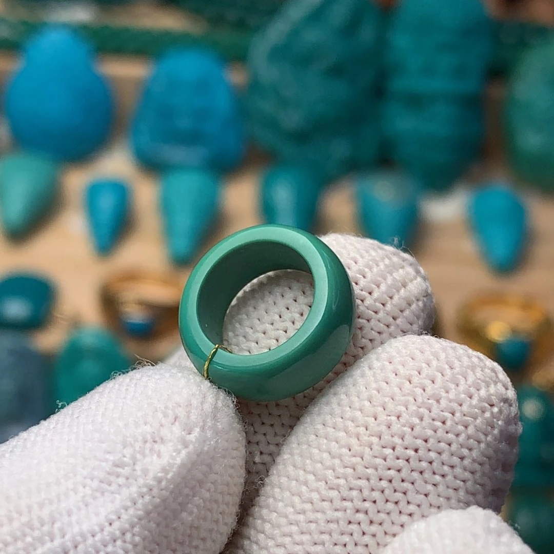 未镶嵌绿松石珠宝奇石9.3mm