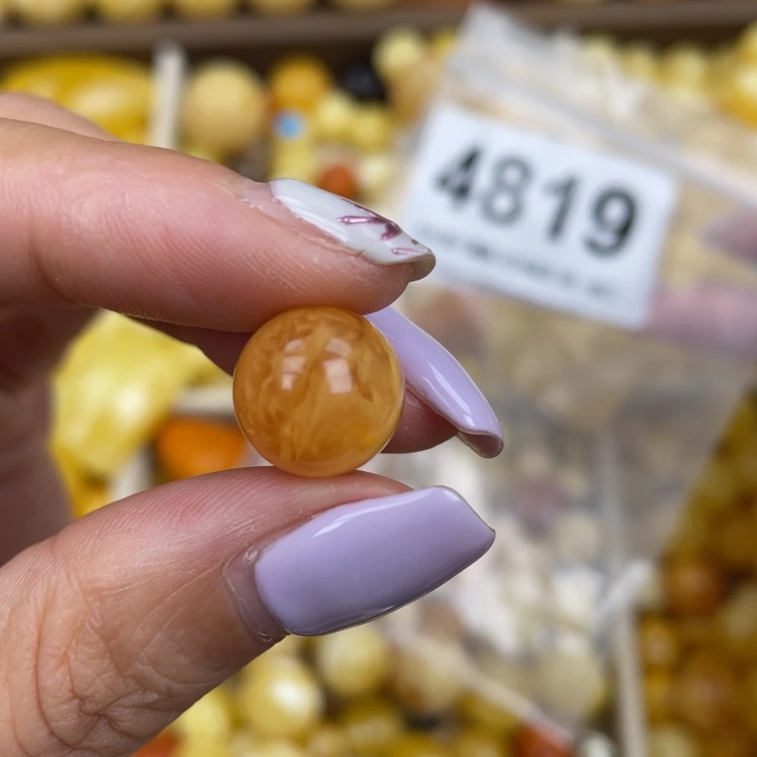 未镶嵌蜜蜡珠宝奇石小坑12.5