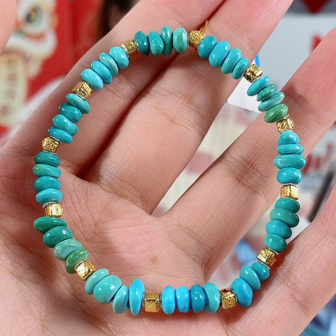 绿松石银S925镀金镶嵌珠宝奇石