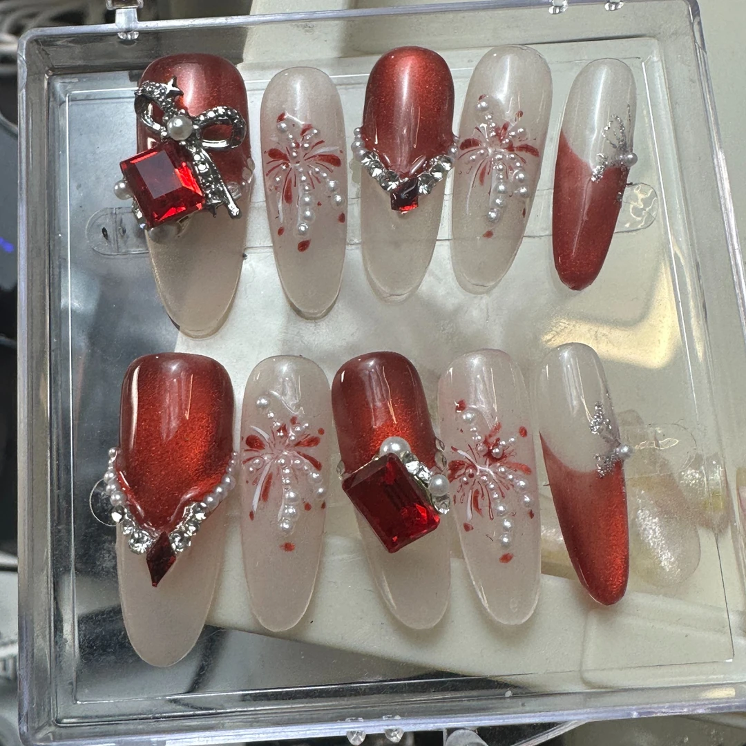 【星然纯手工穿戴甲】烟花