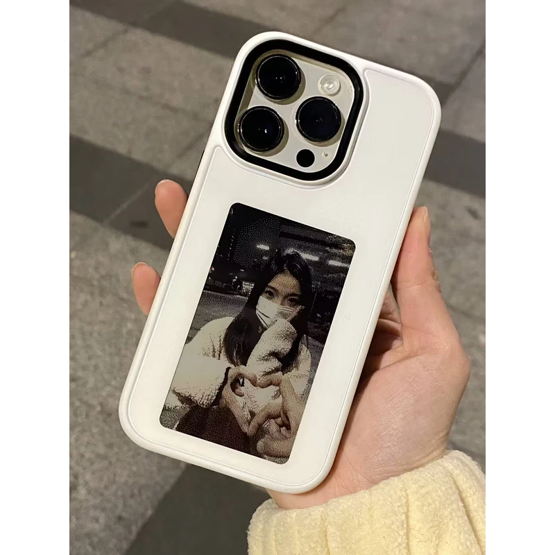 【零零和猫】适用iPhone16/15/14/13/Promax水墨屏手机壳NF