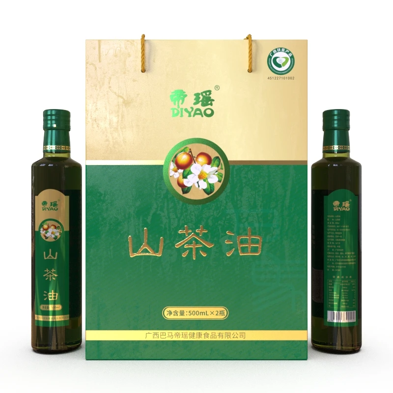 巴马帝瑶一级山茶油500ml  物理压榨一级冷榨天然不调和