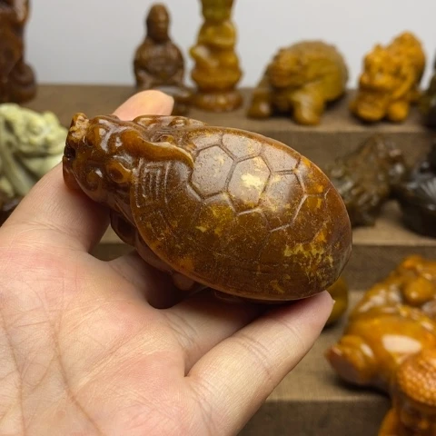 蛇纹石玉未镶嵌颈饰17